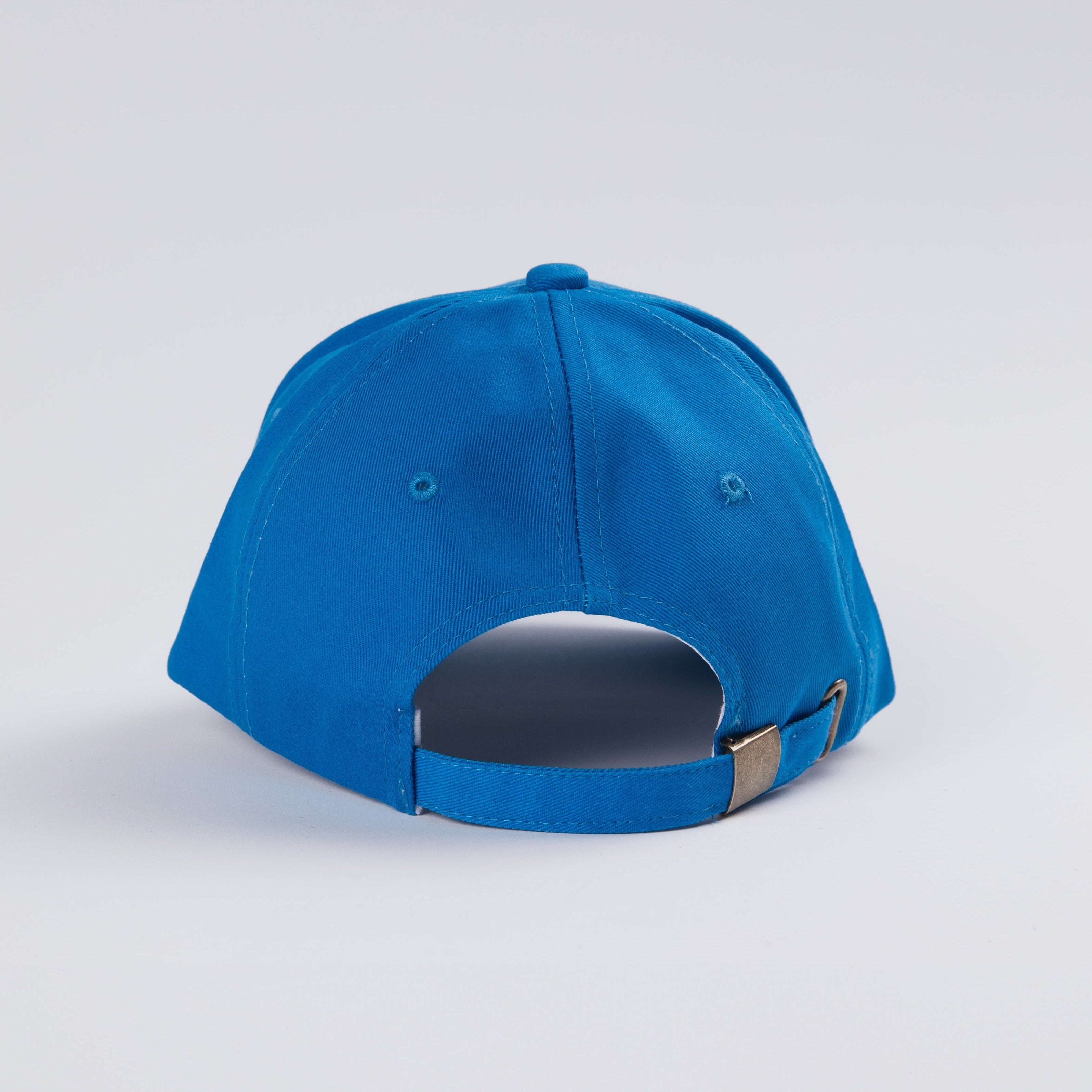 True Blue Hat with Green logo