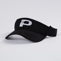 Black Visor with White Logo