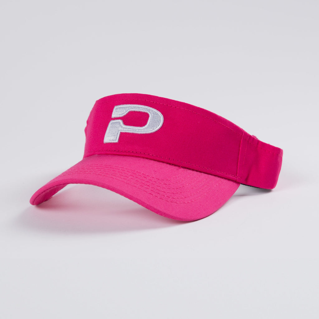 Hot Pink Visor with White Logo