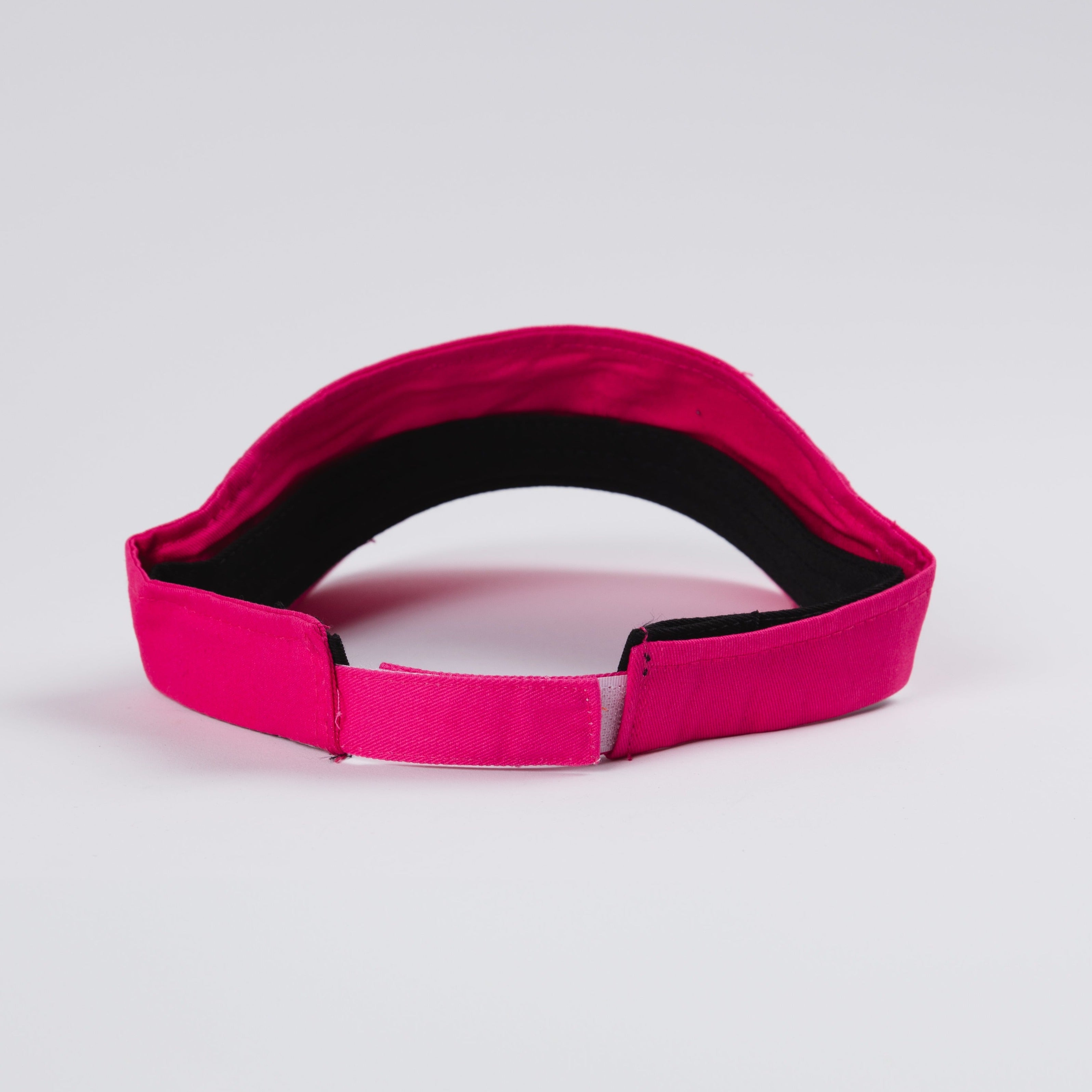 Hot Pink Visor with White Logo