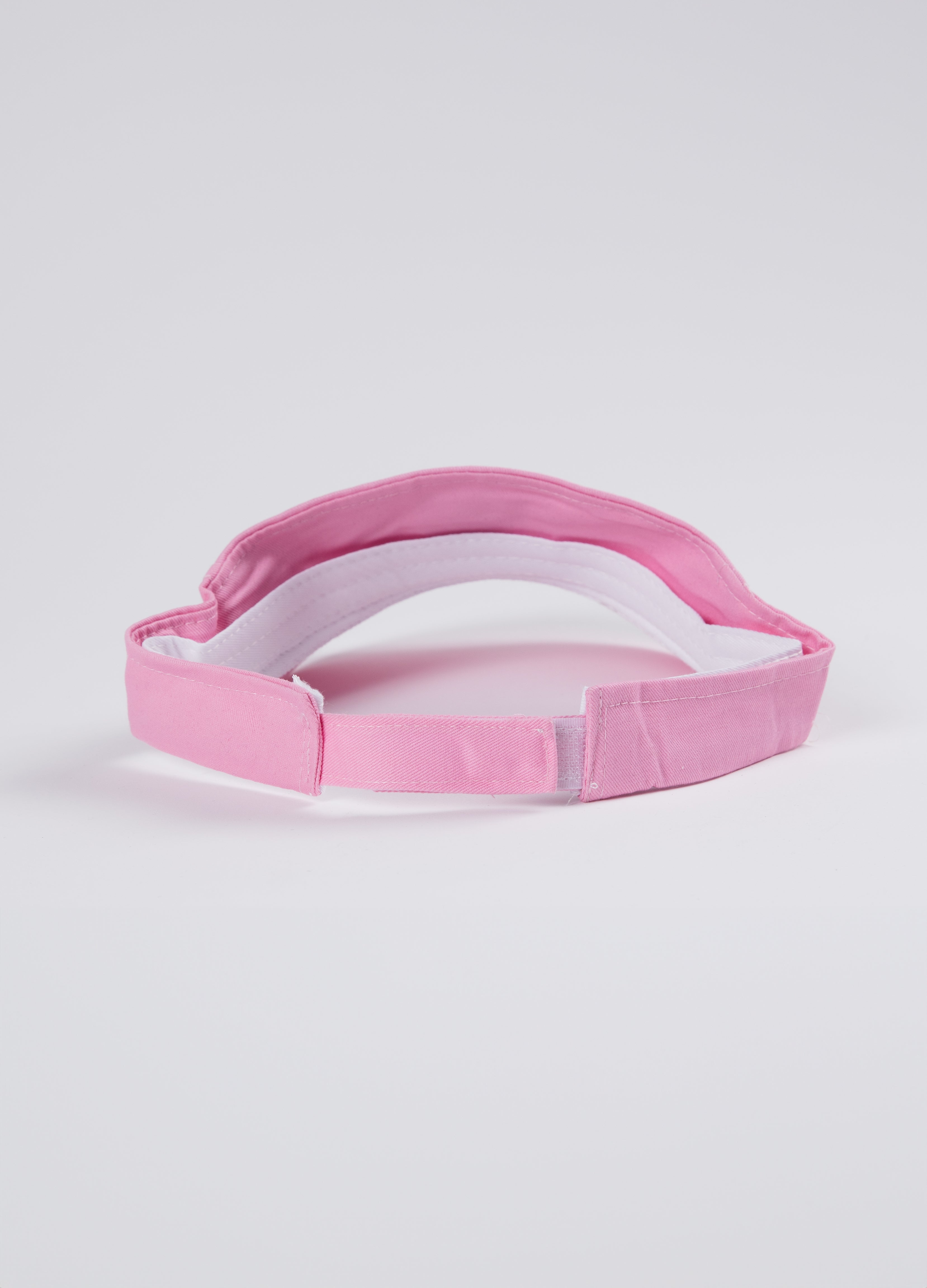Flamingo Pink Visor with White Logo