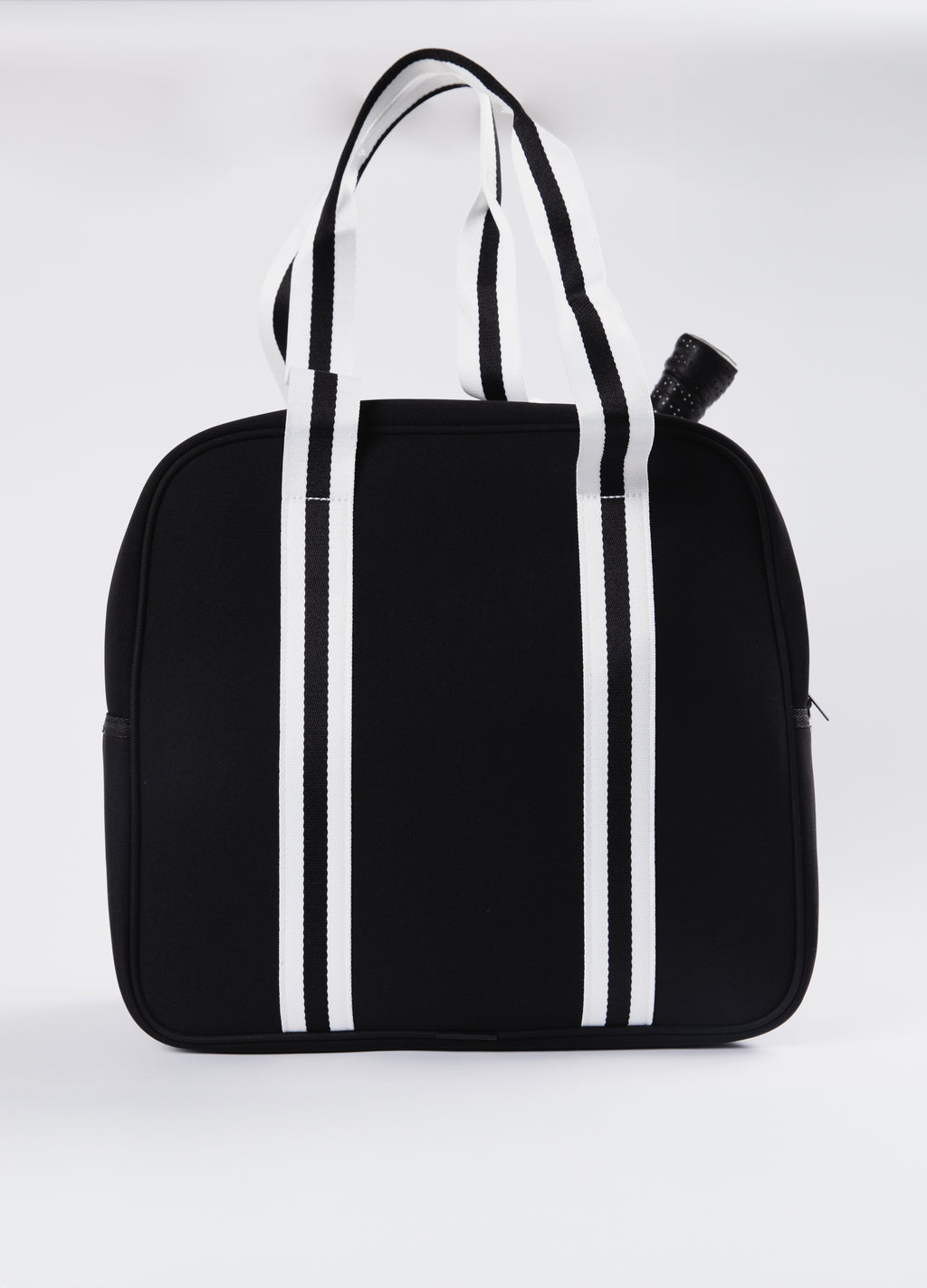 Black Cross body Pickleball bag with White paddle pocket