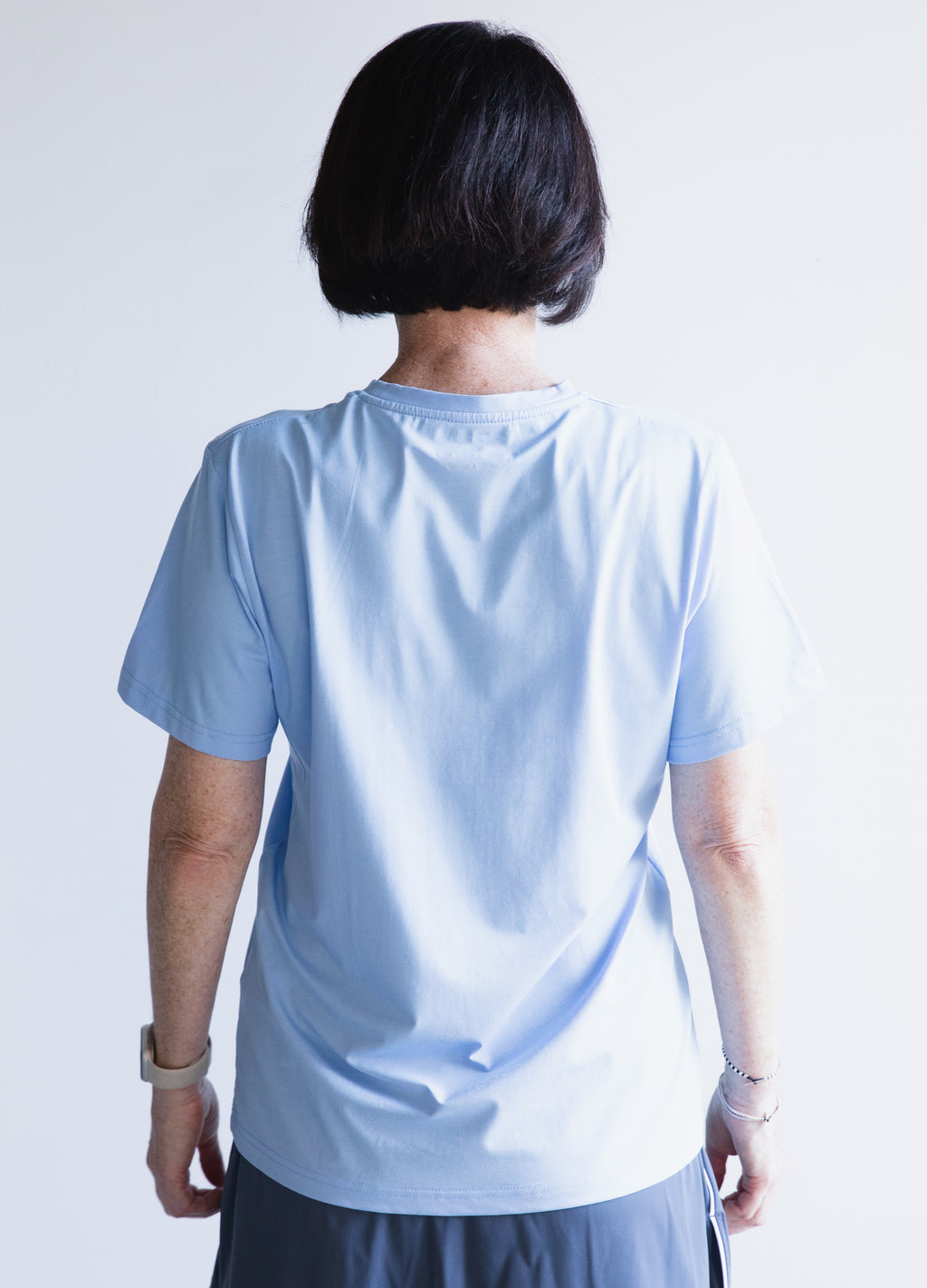 Women's Crew neck Tee – Pickleball Community Baby Blue