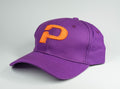Purple cap with Orange Embossed logo