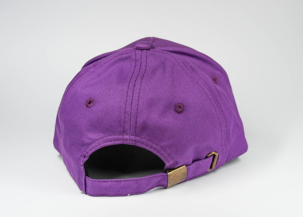 Purple cap with Orange Embossed logo