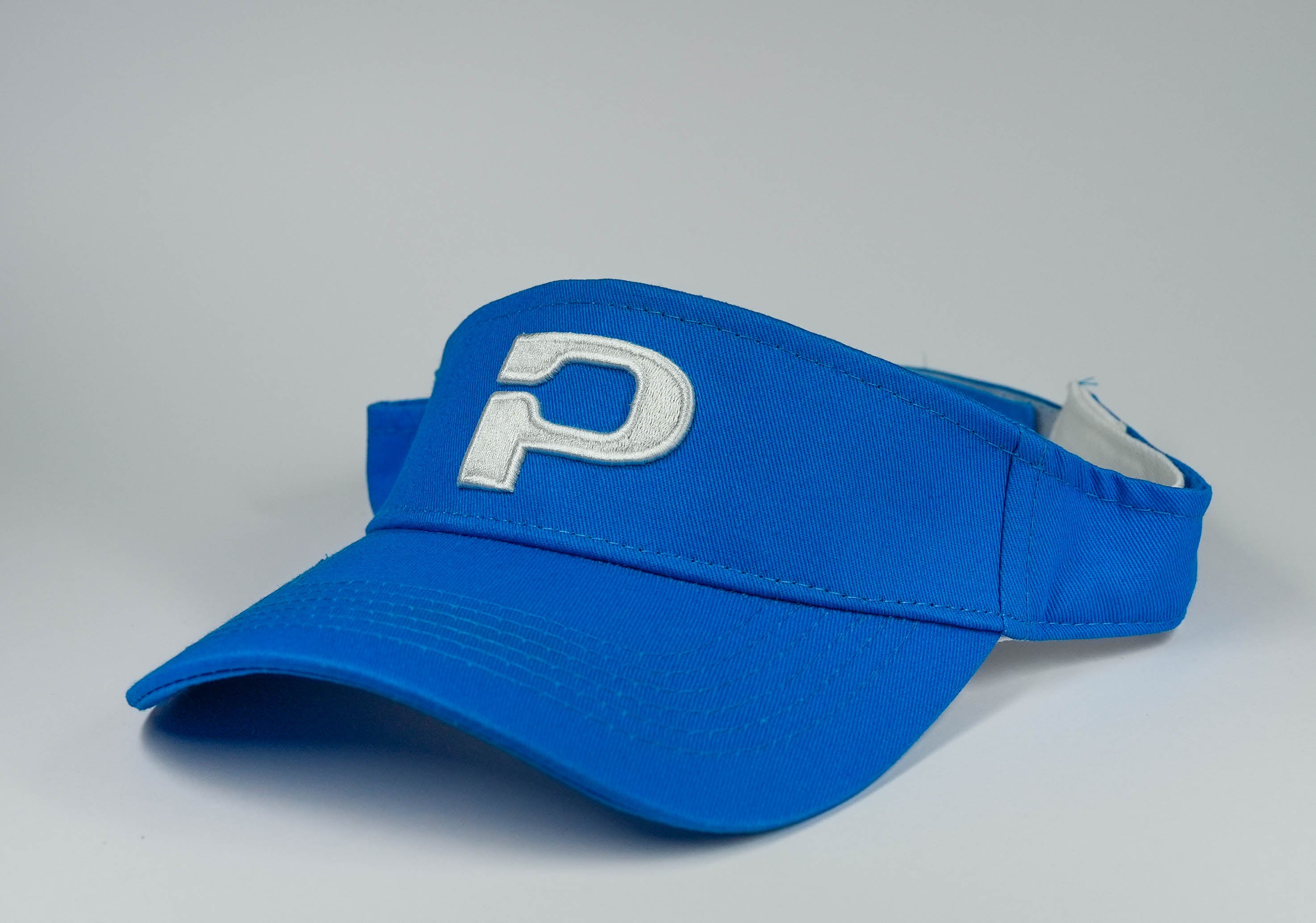 True Blue visor white logo