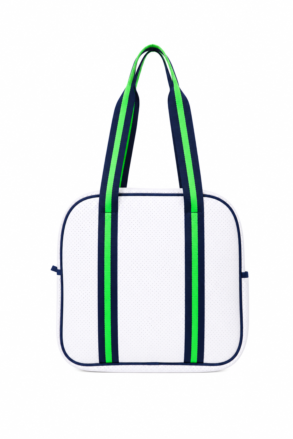 Cross Body White with Navy and Green Bag