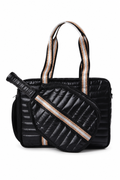 Premium Puffer Black and Gold Pickleball bag