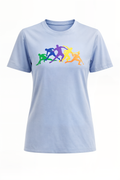 Women's Crew neck Tee – Pickleball Community Baby Blue