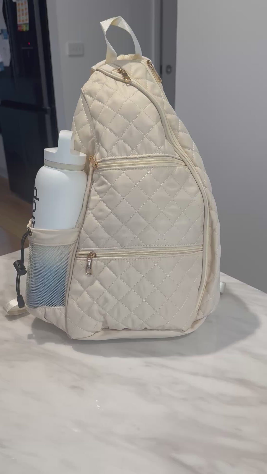 Luxury Cream versatile sling bag